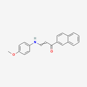 molecular formula C20H17NO2 B1634221 3-(4-Methoxyanilino)-1-(2-naphthyl)-2-propen-1-one 