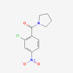 molecular formula C11H11ClN2O3 B1634232 (2-Chloro-4-nitrophenyl)(pyrrolidin-1-yl)methanone 