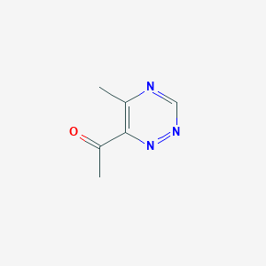 B163424 1-(5-Methyl-1,2,4-triazin-6-yl)ethanone CAS No. 139938-64-0