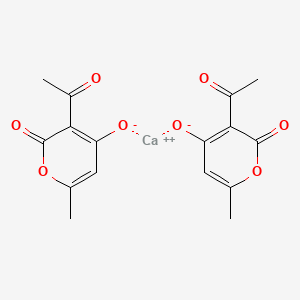 molecular formula C16H14CaO8 B1634255 Bis(3-acetyl-6-methyl-2H-pyran-2,4(3H)-dionato)calcium CAS No. 33518-81-9