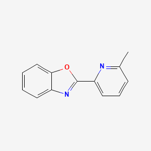 molecular formula C13H10N2O B1634256 Benzoxazole, 2-(6-methyl-2-pyridinyl)- 