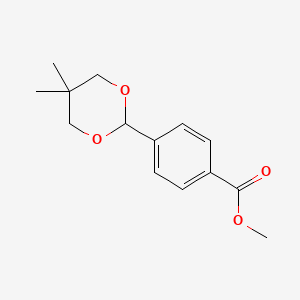 molecular formula C14H18O4 B1634260 Methyl 4-(5,5-dimethyl-1,3-dioxan-2-yl)benzoate CAS No. 138536-73-9