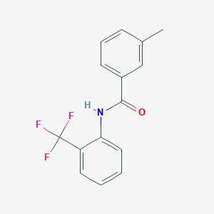 molecular formula C15H12F3NO B1634261 3-methyl-N-[2-(trifluoromethyl)phenyl]benzamide 