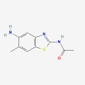 molecular formula C10H11N3OS B1634271 N-(5-Amino-6-methyl-benzothiazol-2-yl)-acetamide 