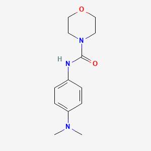molecular formula C13H19N3O2 B1634277 N-[4-(dimethylamino)phenyl]morpholine-4-carboxamide CAS No. 6129-33-5