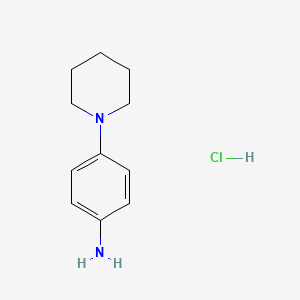 molecular formula C11H17ClN2 B1634285 4-Piperidinoaniline hydrochloride CAS No. 6641-28-7