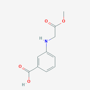molecular formula C10H11NO4 B1634299 3-[(2-Methoxy-2-oxoethyl)amino]benzoic acid CAS No. 418788-94-0