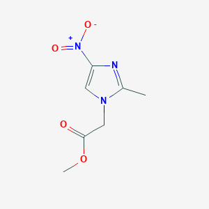 molecular formula C7H9N3O4 B1634300 methyl (2-methyl-4-nitro-1H-imidazol-1-yl)acetate CAS No. 25023-24-9