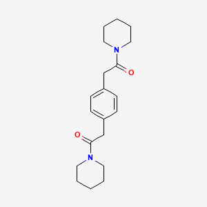 1-((4-[2-Oxo-2-(1-piperidinyl)ethyl]phenyl)acetyl)piperidine