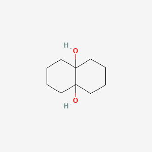 molecular formula C10H18O2 B1634316 4a,8a-Naphthalenediol, octahydro-, cis- CAS No. 57289-63-1