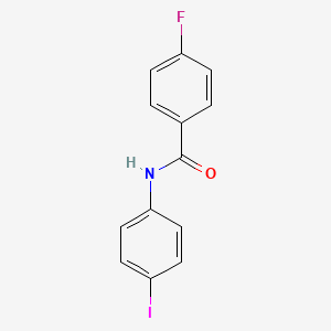 molecular formula C13H9FINO B1634368 4-fluoro-N-(4-iodophenyl)benzamide 