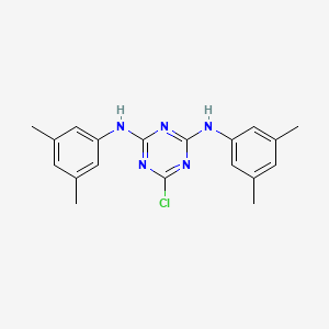 molecular formula C19H20ClN5 B1634372 6-chloro-N,N'-bis(3,5-dimethylphenyl)-1,3,5-triazine-2,4-diamine CAS No. 375357-49-6
