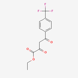 molecular formula C13H11F3O4 B1634387 Ethyl 2,4-dioxo-4-[4-(trifluoromethyl)phenyl]butanoate 