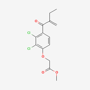molecular formula C14H14Cl2O4 B1634390 Acetic acid, [2,3-dichloro-4-(2-methylene-1-oxobutyl)phenoxy]-, methyl ester 