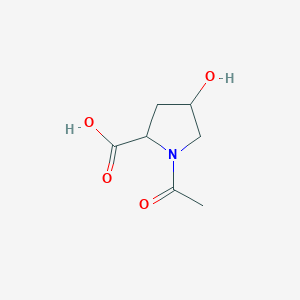 molecular formula C7H11NO4 B1634402 1-Acetyl-4-hydroxypyrrolidine-2-carboxylic acid 