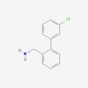 molecular formula C13H12ClN B1634405 3'-Chlorobiphenyl-2-methylamine 