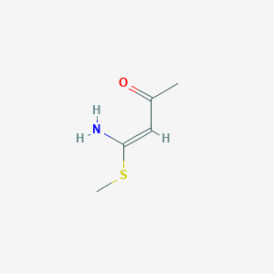 B163441 (E)-4-amino-4-methylsulfanylbut-3-en-2-one CAS No. 139177-82-5
