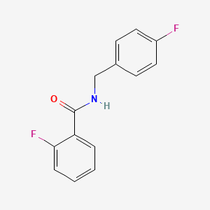 molecular formula C14H11F2NO B1634410 2-fluoro-N-(4-fluorobenzyl)benzamide 