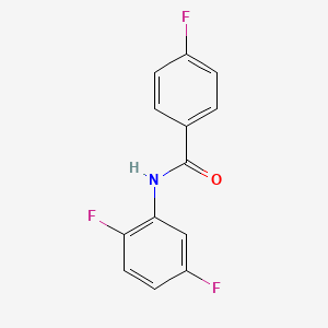 molecular formula C13H8F3NO B1634422 N-(2,5-difluorophenyl)-4-fluorobenzamide 