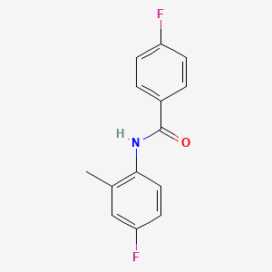 molecular formula C14H11F2NO B1634423 4-fluoro-N-(4-fluoro-2-methylphenyl)benzamide 
