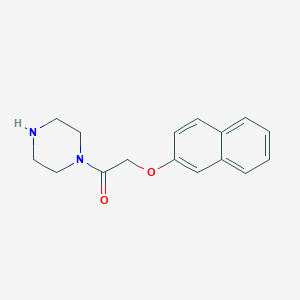 molecular formula C16H18N2O2 B1634438 2-(Naphthalen-2-yloxy)-1-piperazin-1-yl-ethanone 
