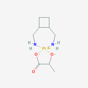 molecular formula C9H18N2O3Pt+2 B163444 罗铂 CAS No. 131374-93-1