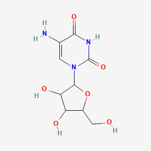 molecular formula C9H13N3O6 B1634444 5-Aminouridine CAS No. 62600-09-3