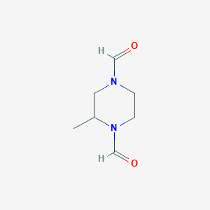 molecular formula C7H12N2O2 B1634446 2-Methylpiperazine-1,4-dicarbaldehyde CAS No. 89851-88-7
