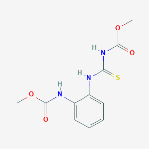 molecular formula C11H13N3O4S B1634466 [[[2-[(Methoxycarbonyl)amino]phenyl]amino]thioxomethyl]-carbamic acid methyl ester 