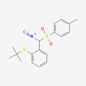 molecular formula C19H21NO2S2 B1634481 Isocyano(2-tert-butylsulphanylphenyl)methyl-4-methylphenyl sulphone 