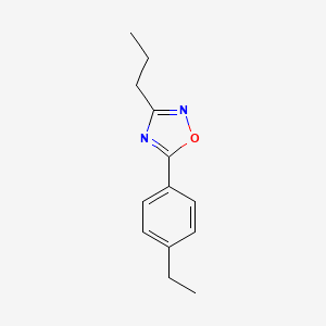 molecular formula C13H16N2O B1634494 5-(4-Ethylphenyl)-3-propyl-1,2,4-oxadiazole 
