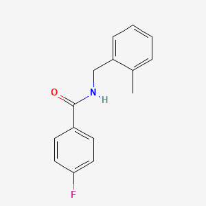 molecular formula C15H14FNO B1634498 4-fluoro-N-(2-methylbenzyl)benzamide 