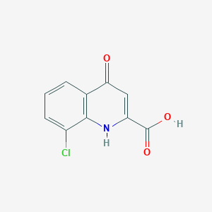 molecular formula C10H6ClNO3 B1634506 8-Chloro-4-hydroxy-2-quinolinecarboxylic acid 