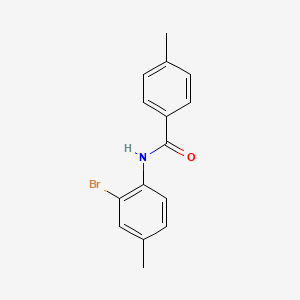 molecular formula C15H14BrNO B1634510 N-(2-bromo-4-methylphenyl)-4-methylbenzamide 