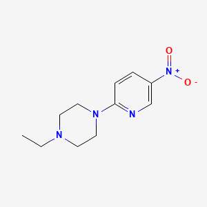 molecular formula C11H16N4O2 B1634525 1-Ethyl-4-(5-nitropyridin-2-yl)piperazine 