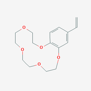 molecular formula C16H22O5 B1634558 17-Ethenyl-2,5,8,11,14-pentaoxabicyclo[13.4.0]nonadeca-1(15),16,18-triene CAS No. 31943-70-1