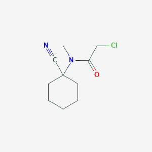 molecular formula C10H15ClN2O B1634585 2-chloro-N-(1-cyanocyclohexyl)-N-methylacetamide CAS No. 78734-79-9