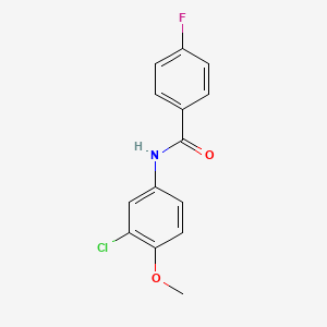 N-(3-chloro-4-methoxyphenyl)-4-fluorobenzamide