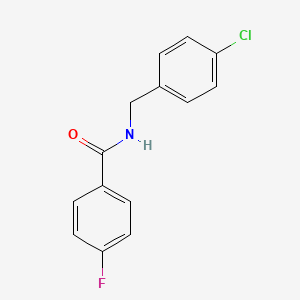molecular formula C14H11ClFNO B1634594 N-(4-Chlorobenzyl)-4-fluorobenzamide 