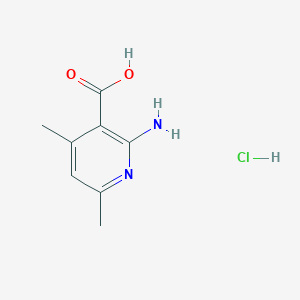 molecular formula C8H11ClN2O2 B1634598 2-Amino-4,6-dimethyl-3-pyridinecarboxylic acid hydrochloride 