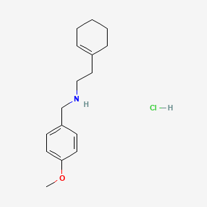 molecular formula C16H24ClNO B1634639 2-(1-Cyclohexen-1-YL)-N-(4-methoxybenzyl)-1-ethanamine hydrochloride CAS No. 1048640-95-4