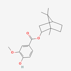 molecular formula C18H24O4 B1634640 1,7,7-Trimethylbicyclo[2.2.1]hept-2-yl 4-hydroxy-3-methoxybenzoate 