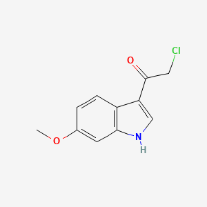 molecular formula C11H10ClNO2 B1634693 2-Chloro-1-(6-methoxy-1H-indol-3-yl)-ethanone CAS No. 38693-09-3