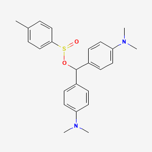 Bis(p-(dimethylamino)phenyl)methyl p-toluenesulphinate