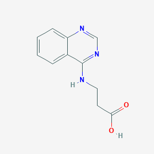 molecular formula C11H11N3O2 B1634729 3-(Quinazolin-4-ylamino)propanoic acid 