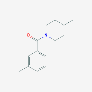 molecular formula C14H19NO B1634736 4-Methyl-1-(3-methylbenzoyl)piperidine 