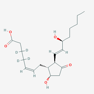 molecular formula C20H28D4O5 B163474 (Z)-3,3,4,4-四氘代-7-[(1R,2R,5S)-5-羟基-2-[(E,3S)-3-羟基辛-1-烯基]-3-氧代环戊基]庚-5-烯酸 CAS No. 211105-29-2