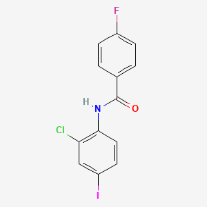molecular formula C13H8ClFINO B1634749 N-(2-chloro-4-iodophenyl)-4-fluorobenzamide 
