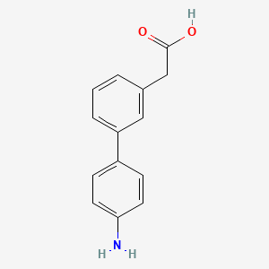 molecular formula C14H13NO2 B1634752 (4'-Amino-biphenyl-3-yl)-acetic acid 