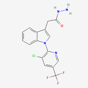 molecular formula C16H12ClF3N4O B1634768 2-{1-[3-クロロ-5-(トリフルオロメチル)-2-ピリジニル]-1H-インドール-3-イル}アセトヒドラジド CAS No. 339099-27-3